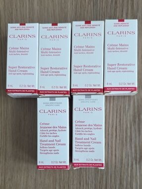 BN Clarins Super Restorative Hand Cream + Hand and Nail Treatment Cream